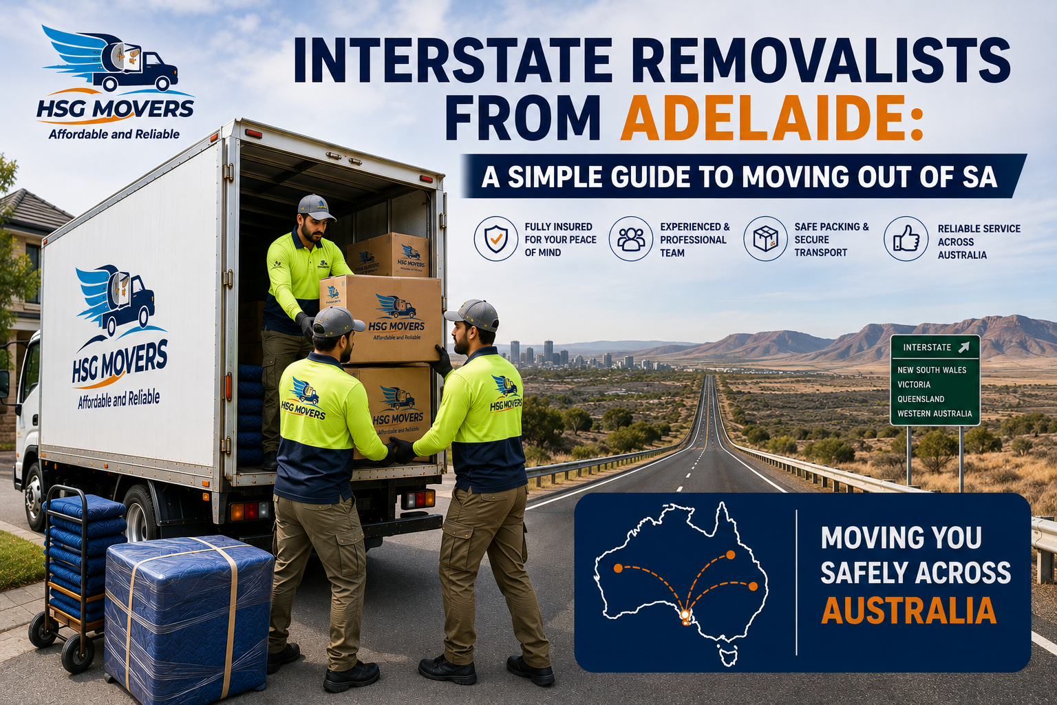 Interstate Removalists From Adelaide: A Simple Guide to Moving Out of SA