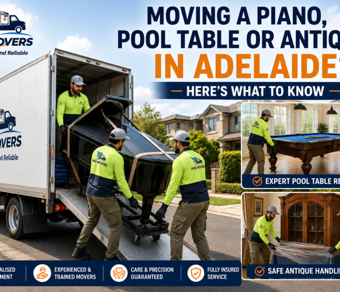 Piano, pool table and antique removal services in Adelaide by HSG Movers