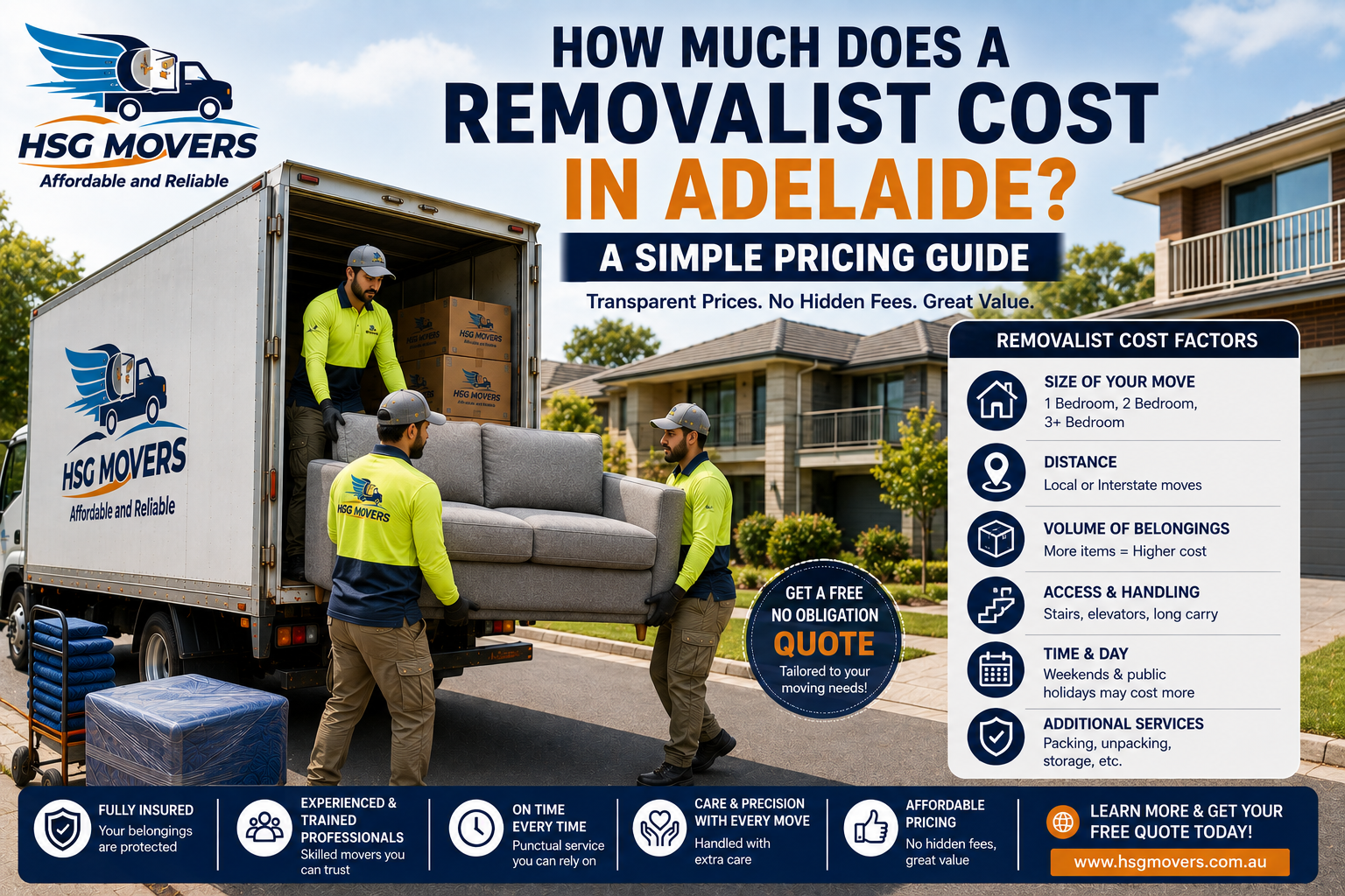 How Much Does a Removalist Cost in Adelaide? A Simple Pricing Guide