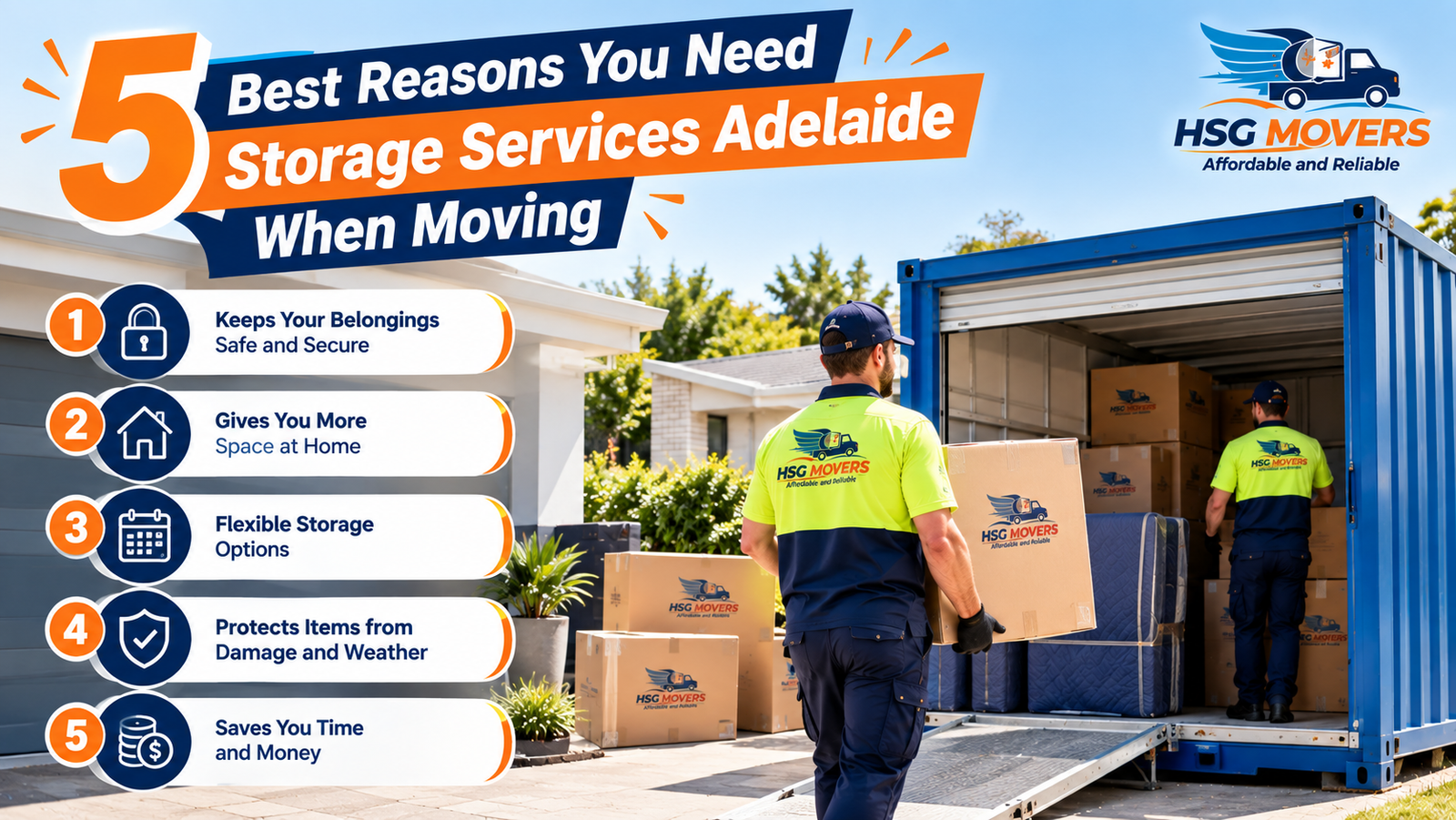 5 Best Reasons You Need Storage Services Adelaide When Moving