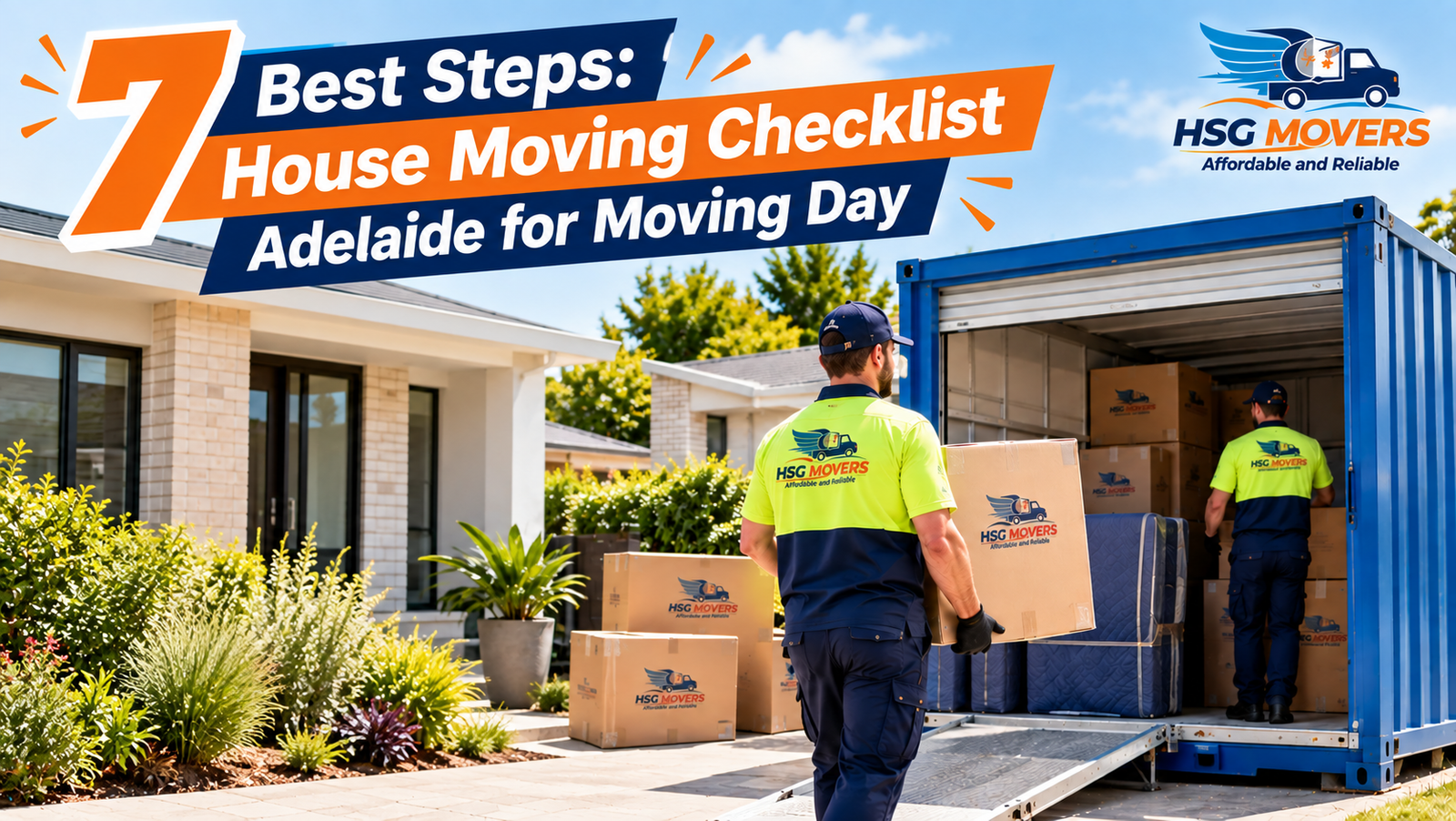 House moving checklist Adelaide moving boxes and timeline